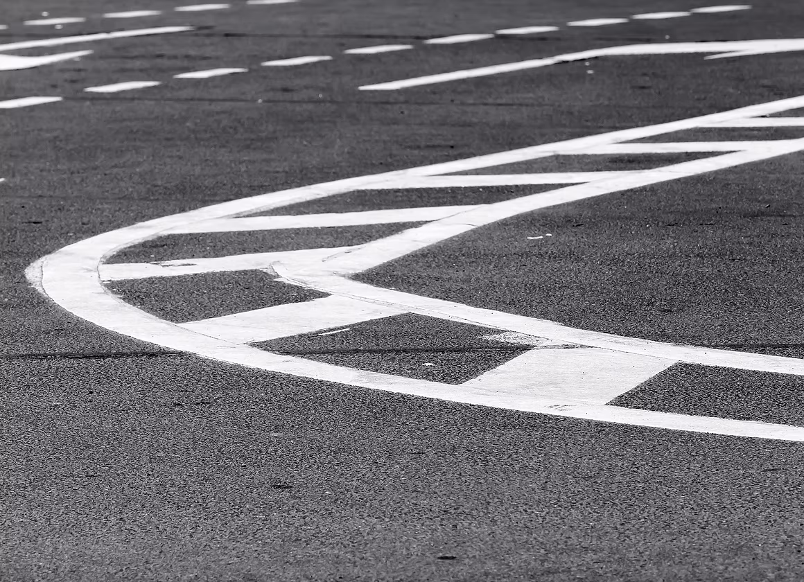 Driving practice in parking lot